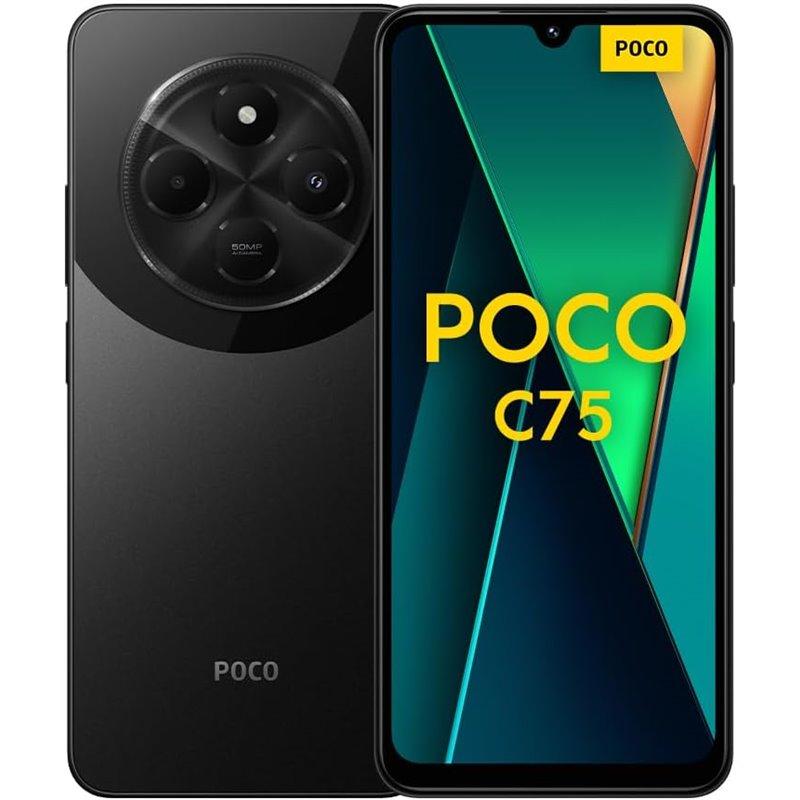 Xiaomi POCO C75 グローバル版スマートフォン 6+128GB 黒 Xiaomi Poco C75 - 6GB 128GB - Black - Phonerefix