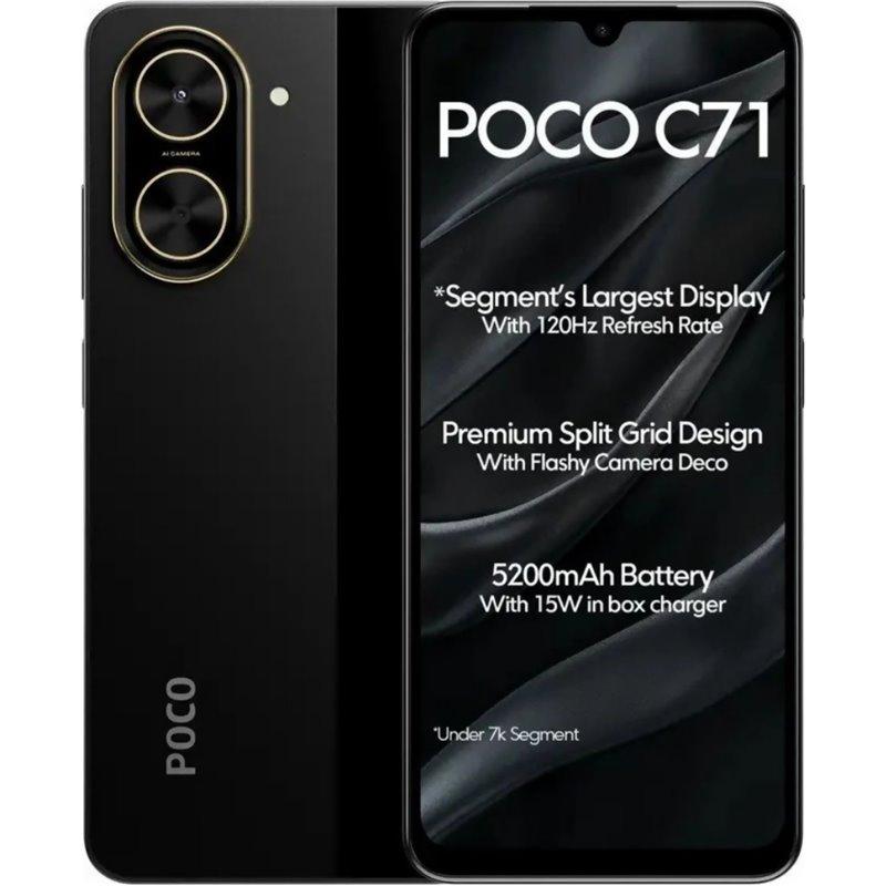 【新品未開封品】POCO C71 BLACK POCO C71 BLACK グローバル版 スマートフォン