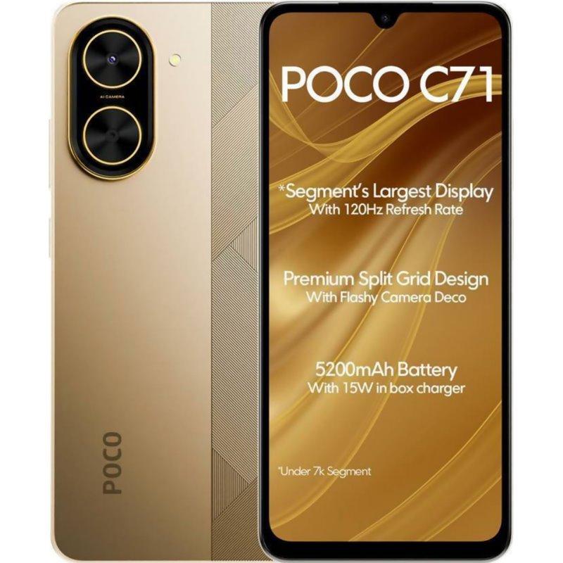 Xiaomi Poco C71 128GB 4GB, Dual Sim, Gold | CSmobiles