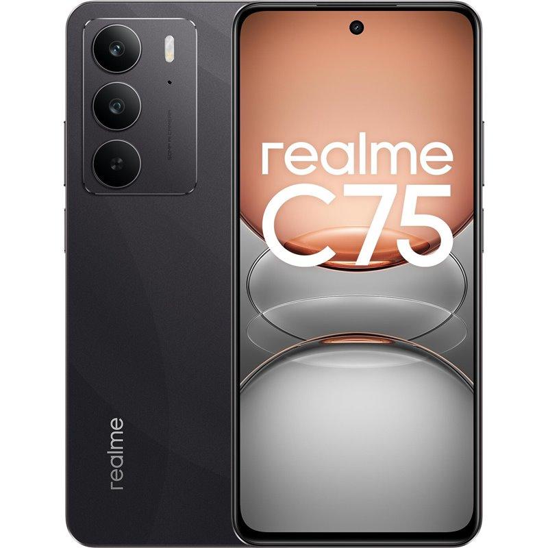 Realme C75 Global 8G/256G ブラック Realme C75, smartphone 4G, 8GB RAM + 256GB, 17.1 Cm (6.72) Dual