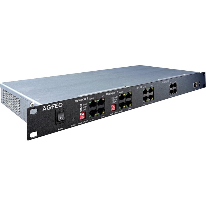 Agfeo ES 628 IT PBX híbrido 1U 6101419 Negro