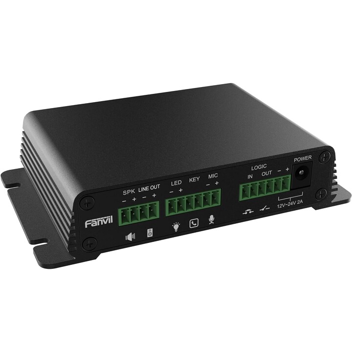 Fanvil PA2S | VoIP Gateway | 2x RJ45 100Mbps PoE, audio output and input