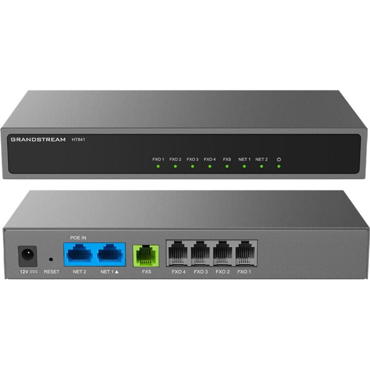 Grandstream SIP-ATA HandyTone HT841 1x FXS-Port und 4x FXO-Ports