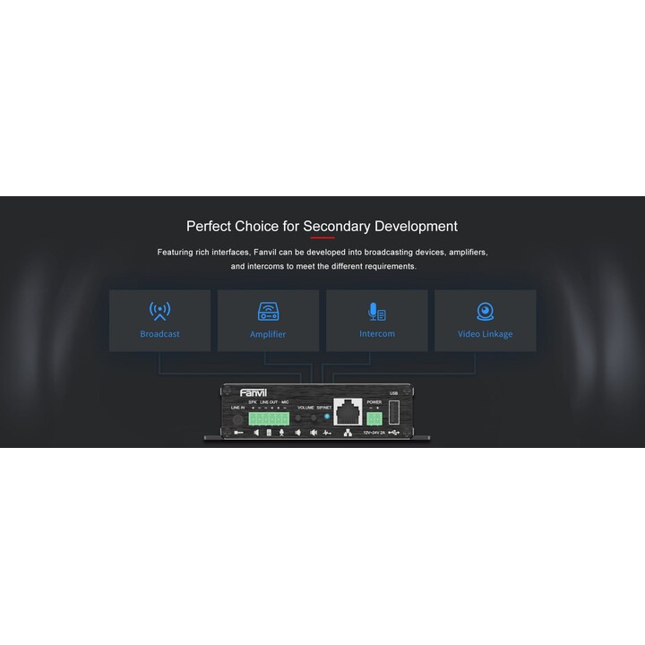 Fanvil PA3 puerta de enlace/controlador 10, 100 mbit/s