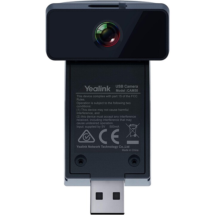 Yealink CAM50 cámara de videoconferencia 2 MP Negro 1280 x 720 Pixeles 30 pps