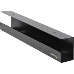 StarTech.com UDCMTRAY bandeja gestión cables bajo escritorio negra