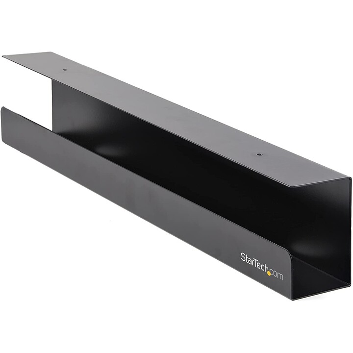 StarTech.com UDCMTRAY bandeja gestión cables bajo escritorio negra