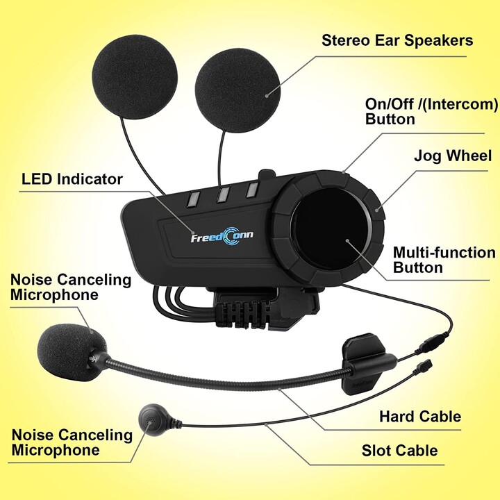 Intercomunicador para Moto FreedConn KY Pro Inalámbricos Bluetooth