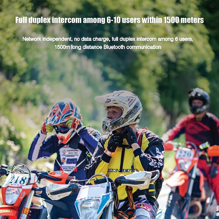 Intercomunicador para Moto FreedConn FX Inalámbrico Bluetooth Negro