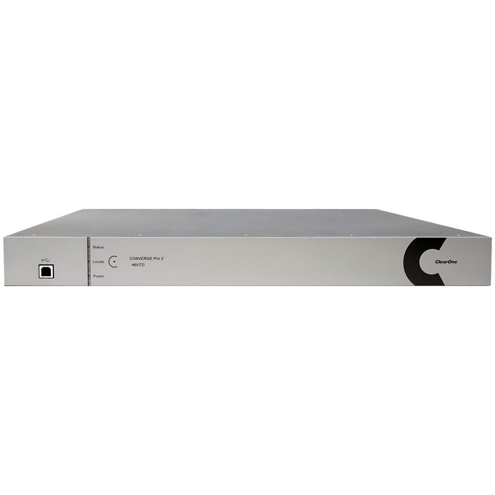 Clearone Converge Pro 2 Dsp Mixer com 4 entradas de microfone/linha (aec), 8 saídas de microfone/linha, áudio USB integrado, int