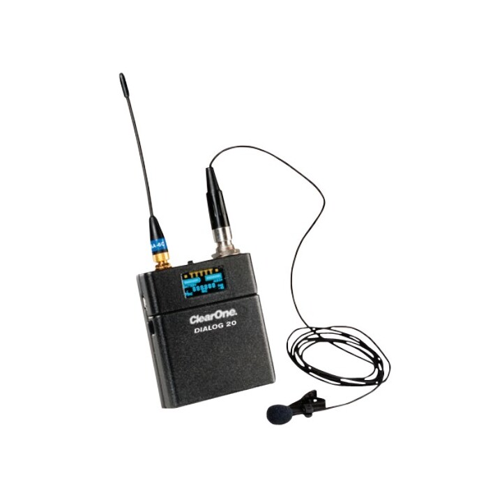 Transmissor sem fio Clearone Beltpack com banda Rf de 2,4 Ghz (910-6104-001)