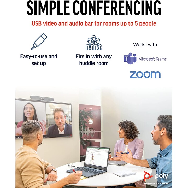 Barra De Videoconferencias Todo En Uno Poly Studio R30