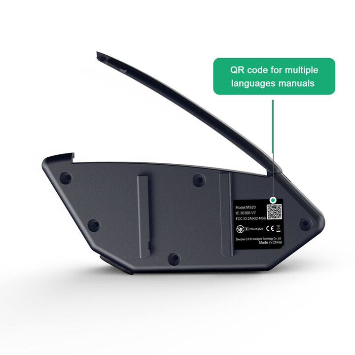 Intercomunicador para Moto EJEAS MS20 Bluetooth Negro