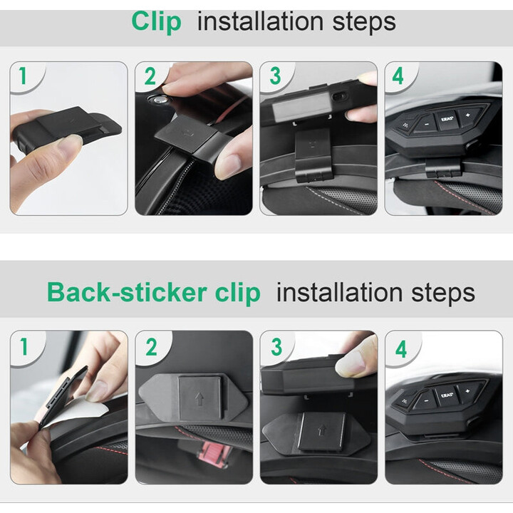 Intercomunicador para Moto EJEAS MS20 Bluetooth Negro