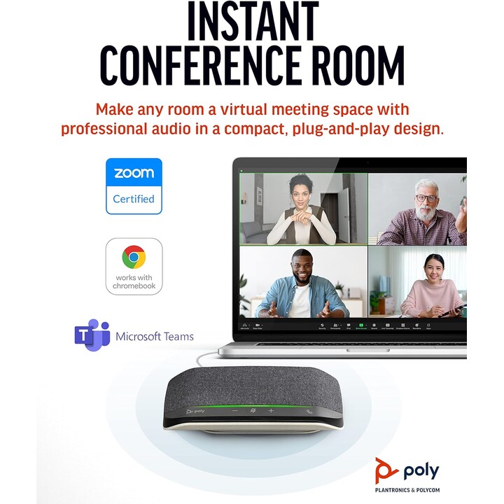 HP Poly Altavoz manos libres Poly Sync 10 USB-A USB-C
