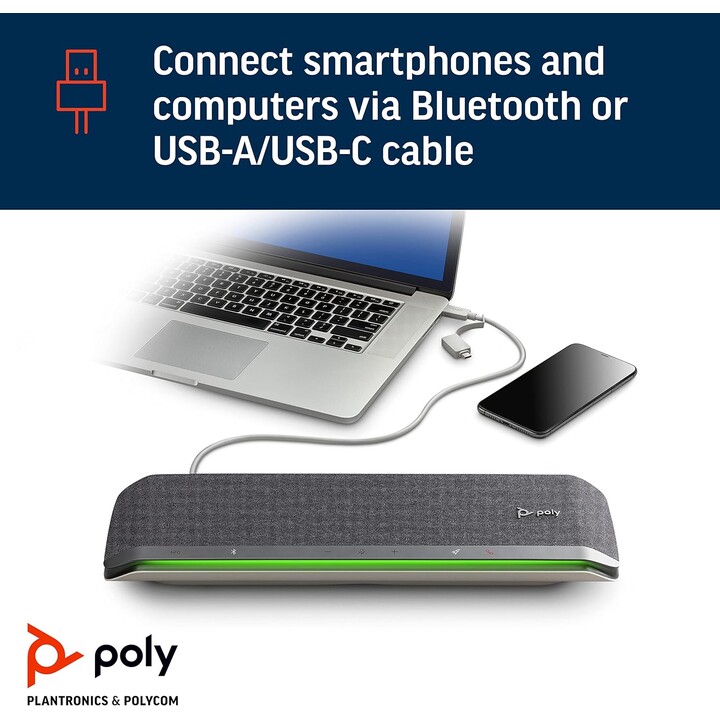 HP Poly Altavoz manos libres Poly Sync 60 con certificación para Microsoft Teams