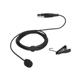 Clearone Lavalier, cardioïde, microphone de couleur noire pour émetteur de ceinture sans fil (910-6004-040)