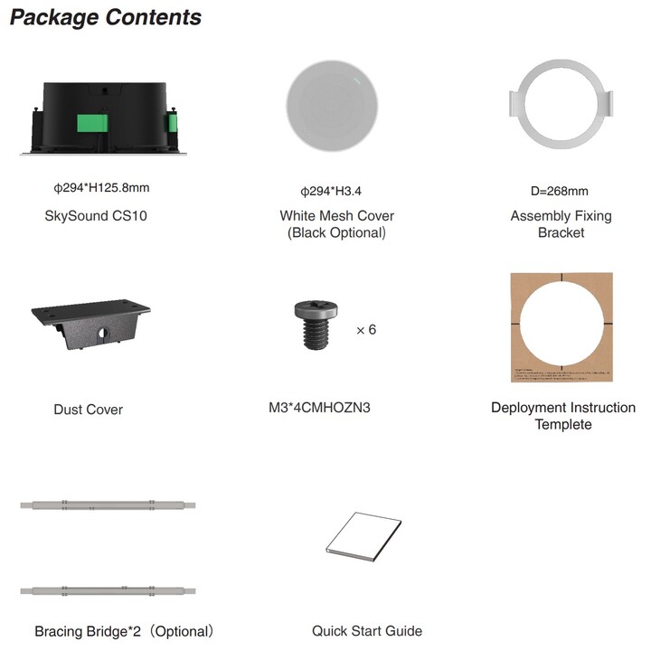 Yealink CS10 In-Ceiling Speaker