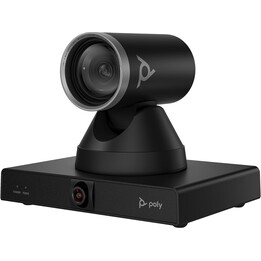 Cámara inteligente HP Poly Studio E60 4K MPTZ con zoom óptico de 12x, 8 MP, color negro, 3840 x 2160 píxeles, 60 pps