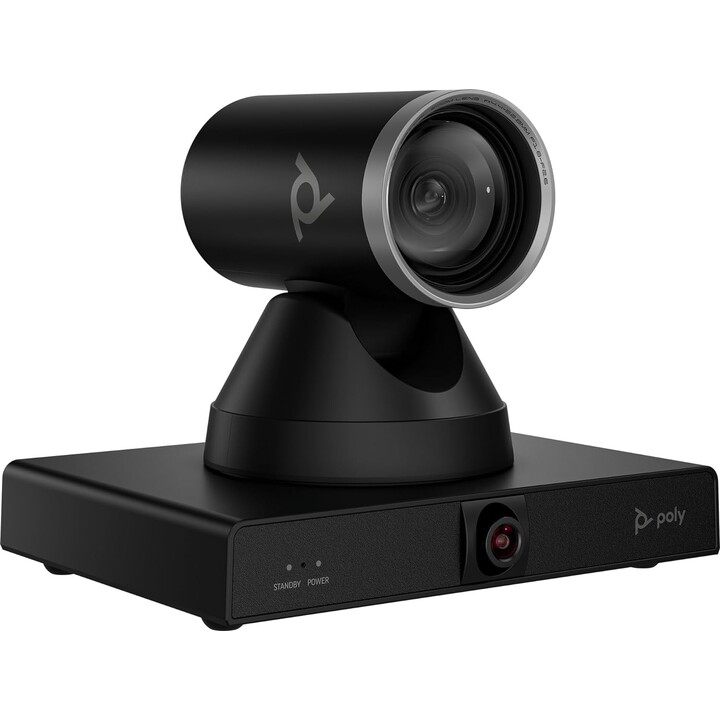 Cámara inteligente HP Poly Studio E60 4K MPTZ con zoom óptico de 12x, 8 MP, color negro, 3840 x 2160 píxeles, 60 pps