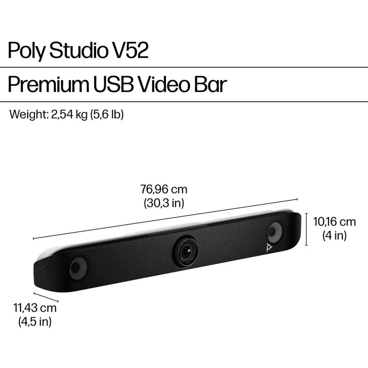 Poly Studio V52 Barra de vídeo USB
