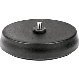 Bosch Lbc1227/01 Desktop-Mikrofonständer, mattschwarz, schwere runde Gusseisenbasis, 130 mm (5,12 Zoll) Durchmesser mit stoßdämp
