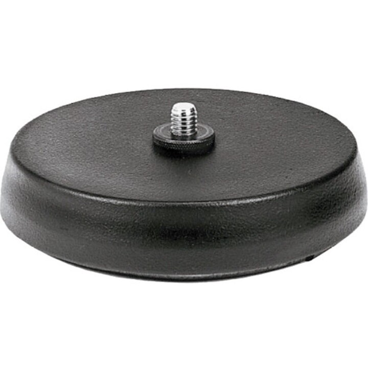 Bosch Lbc1227/01 Desktop-Mikrofonständer, mattschwarz, schwere runde Gusseisenbasis, 130 mm (5,12 Zoll) Durchmesser mit stoßdämp