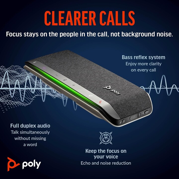 Altavoz Poly Sync 10 certificado para Microsoft Teams