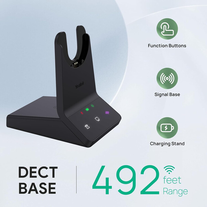 Auriculares inalámbricos híbridos DECT para equipos duales Yealink WH64