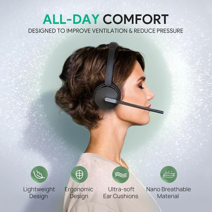 Auriculares inalámbricos híbridos DECT para equipos duales Yealink WH64