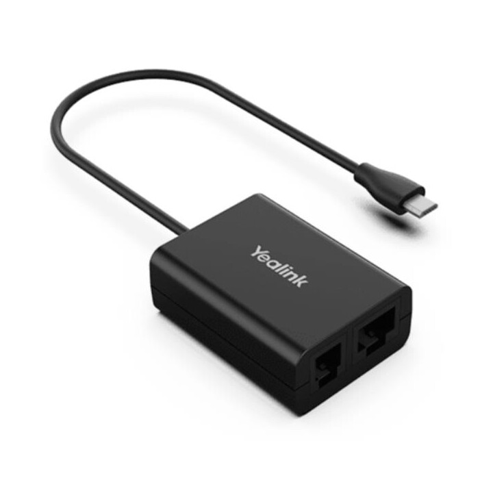 Adaptateur pour utiliser les écouteurs sans fil Dect WH62 et WH63 sur les téléphones de bureau de marque Unify/Mitel/Yealink T27