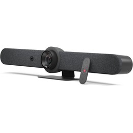 Barra de vídeo todo en uno Logitech Rally Bar Graphite para salas de tamaño mediano