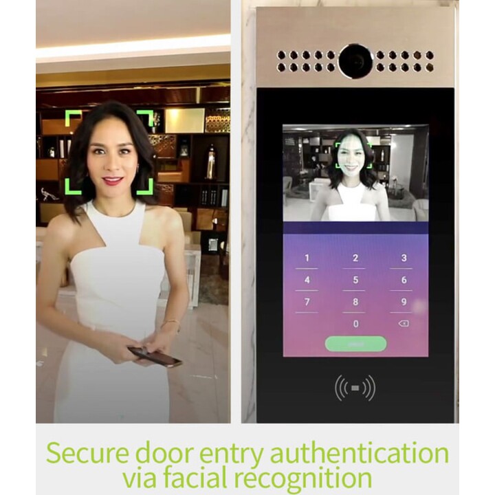 Video-TFE R29C-L Cuerpo principal, LTE, reconocimiento facial, Android, plateado