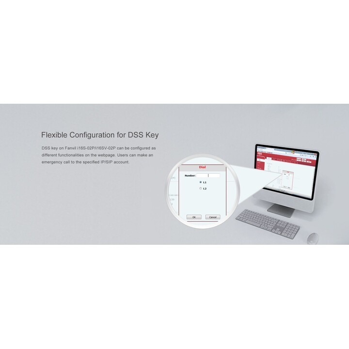 Fanvil i16SV-02P, Audio SIP, intercomunicador de video