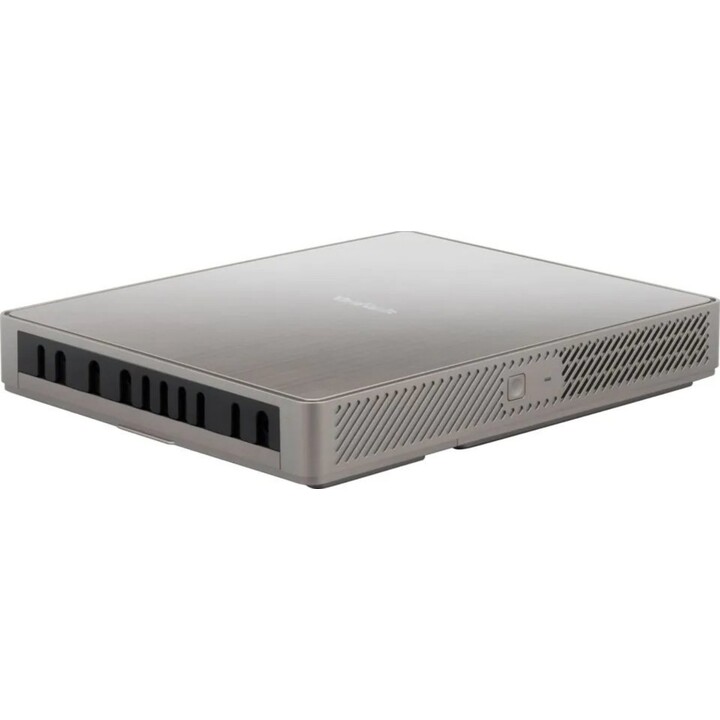 El kit ViewSonic para salas MTR incluye un mini PC y una pantalla táctil.