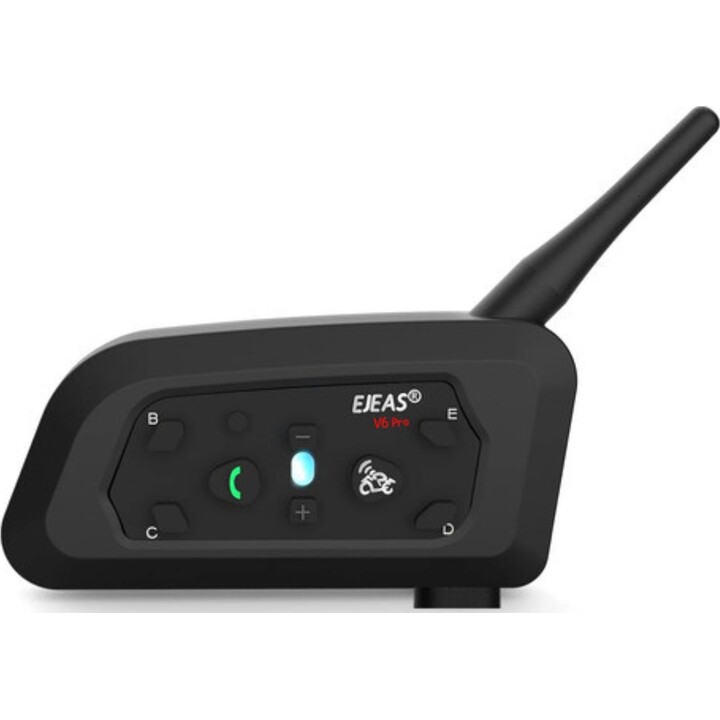 EJEAS V6 Pro+ Full Duplex pour 6 interlocuteurs - Intercom pour moto
