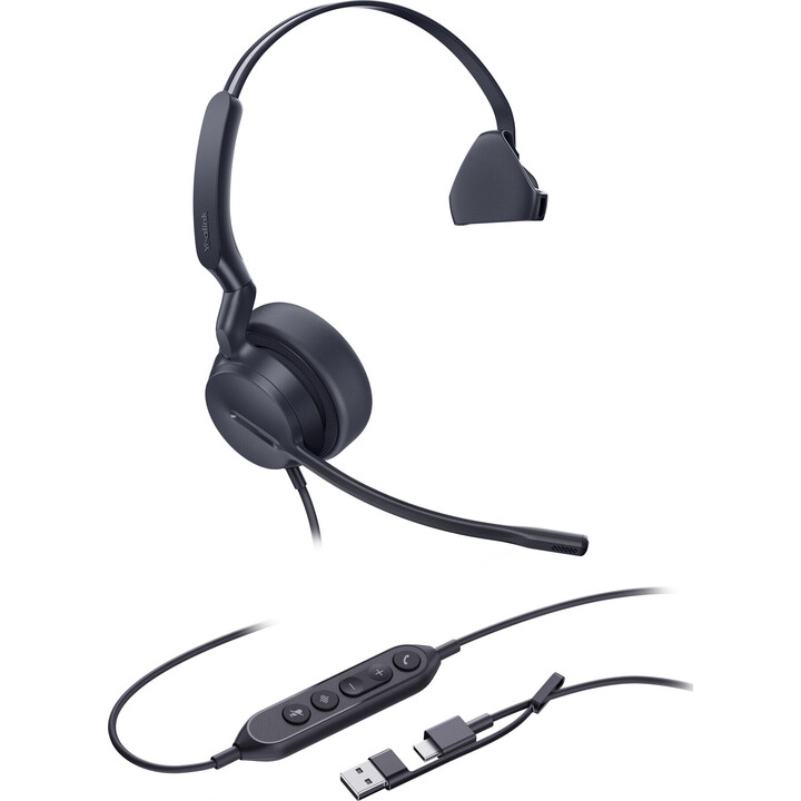 Yealink UH44 Mono USB-C/A Headset