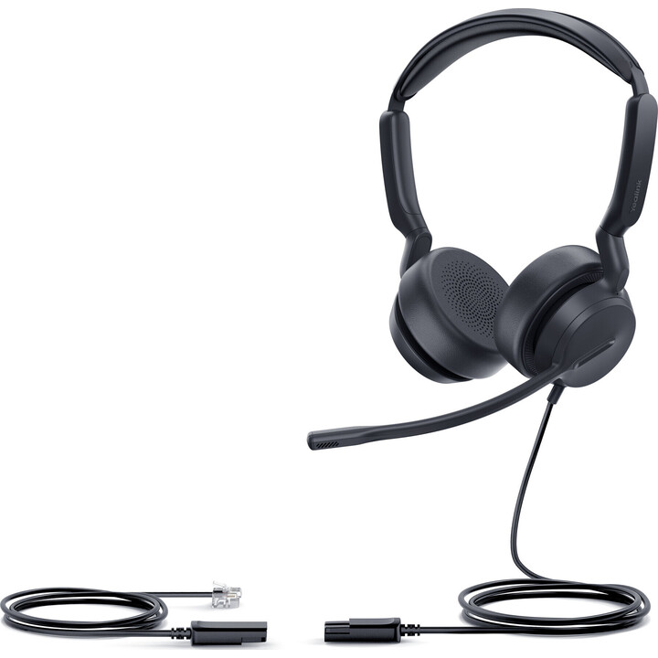Yealink YHS36 E2 Dual Headset Auriculares Alámbrico Diadema Oficina/Centro de llamadas Negro