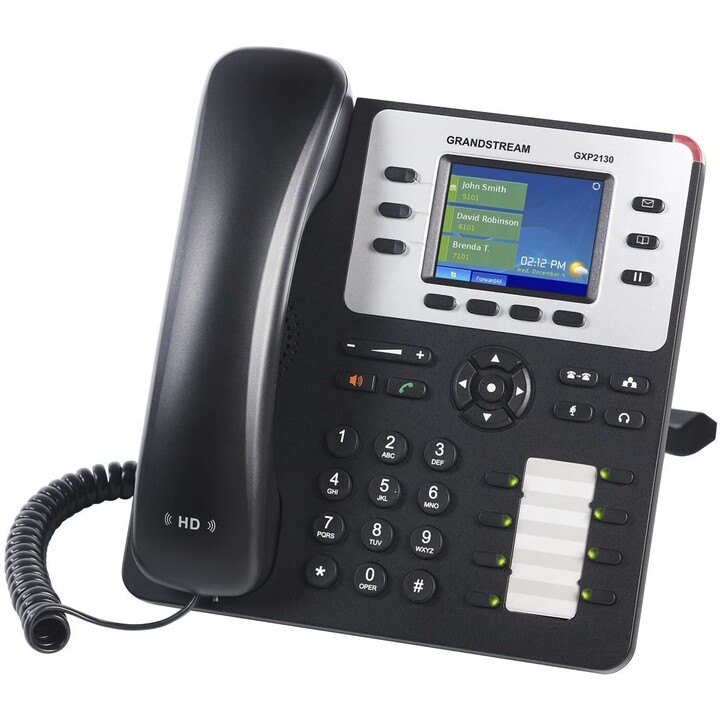 Grandstream Networks GXP-2130 IP-Telefon Schwarz Kabelgebundenes Mobilteil TFT 3 Zeilen