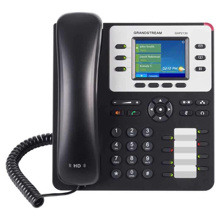Grandstream GXP-2130 IP Phone with PoE Black