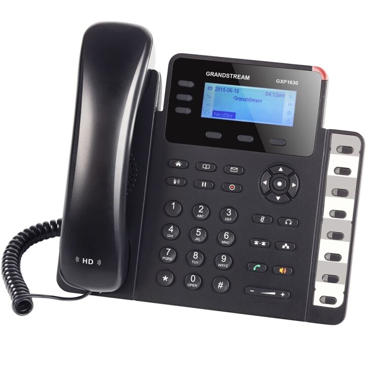 Grandstream GXP1630 Teléfono IP con PoE Negro