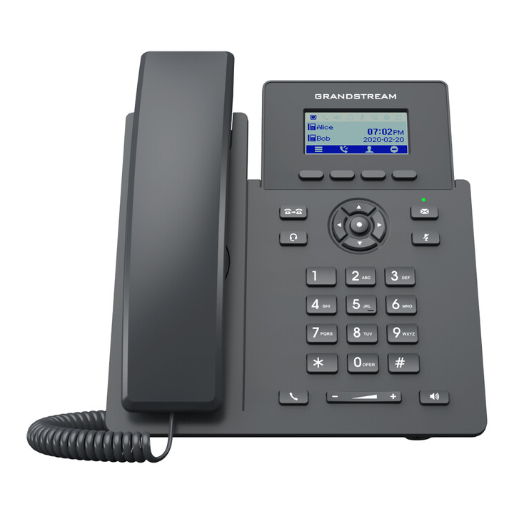 Grandstream Networks GRP2601P Black IP phone 2 lines LCD