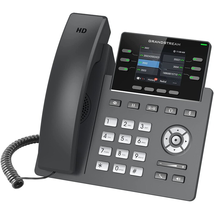 Grandstream Networks GRP2613 IP phone Black 6 lines TFT
