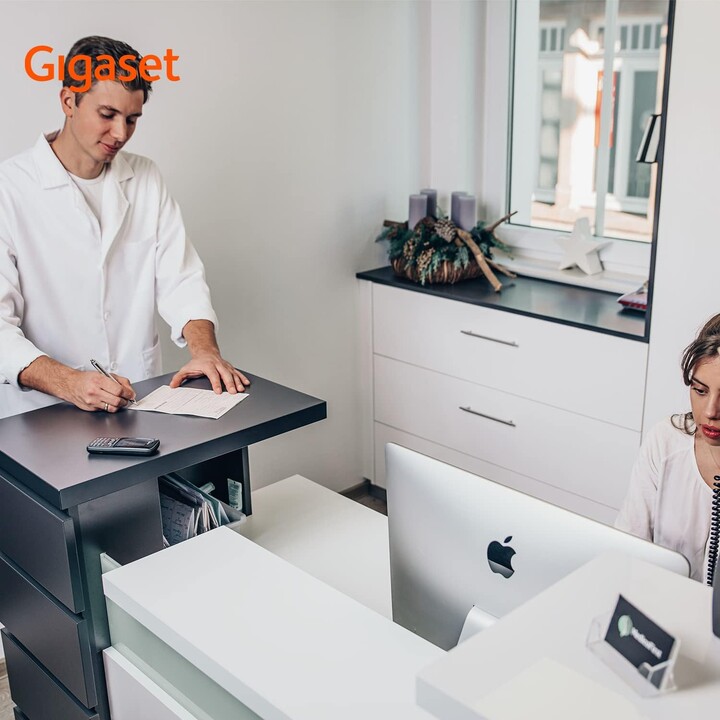 Gigaset SL800H PRO, Teléfono DECT de negocios inalámbrico con pantalla de color grande, Bluetooth, Anthracite