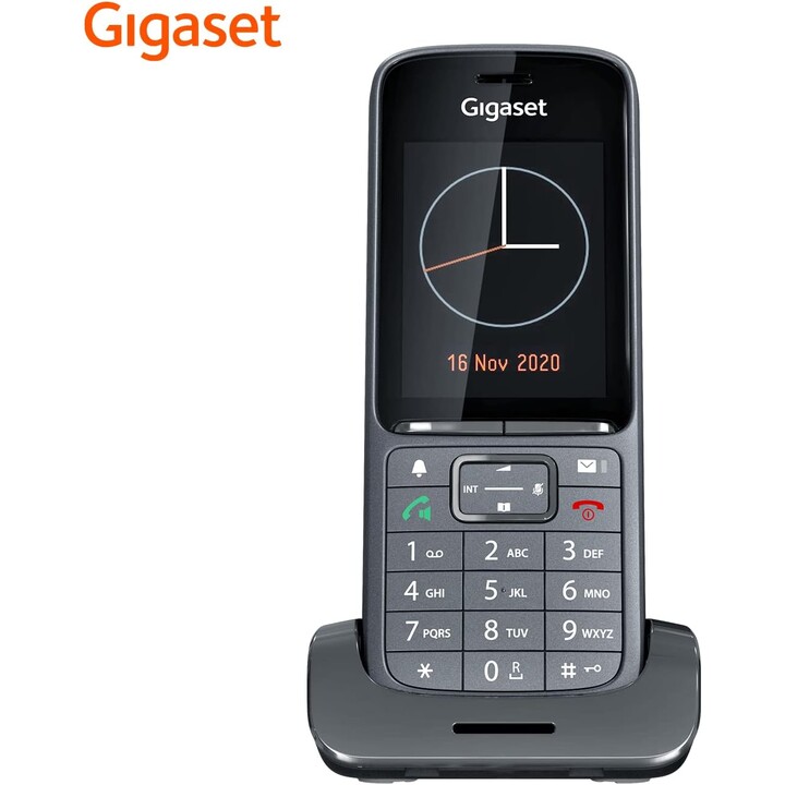 Gigaset SL800H PRO, Teléfono DECT de negocios inalámbrico con pantalla de color grande, Bluetooth, Anthracite