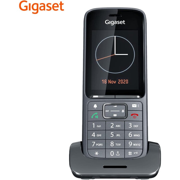Gigaset SL800H PRO, Teléfono DECT de negocios inalámbrico con pantalla de color grande, Bluetooth, Anthracite
