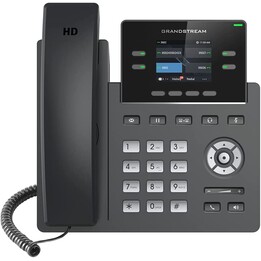 Telefone IP Grandstream Networks GRP2612P Preto 2 linhas TFT