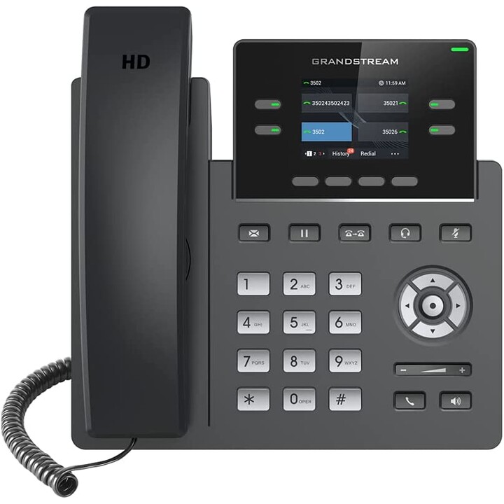 Telefono IP Grandstream Networks GRP2612P Nero 2 linee TFT