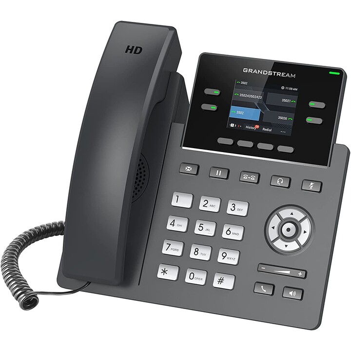 Grandstream Networks GRP2612P IP phone Black 2 lines TFT