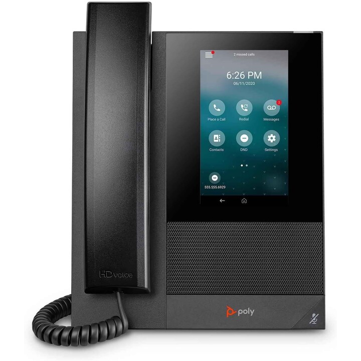 Poly CCX 400 Teléfono multimedia empresarial con Open SIP y habilitado para PoE